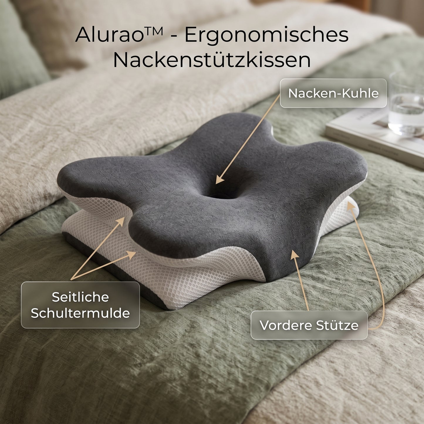 Alurao™ - Ergonomisches Nackenstützkissen