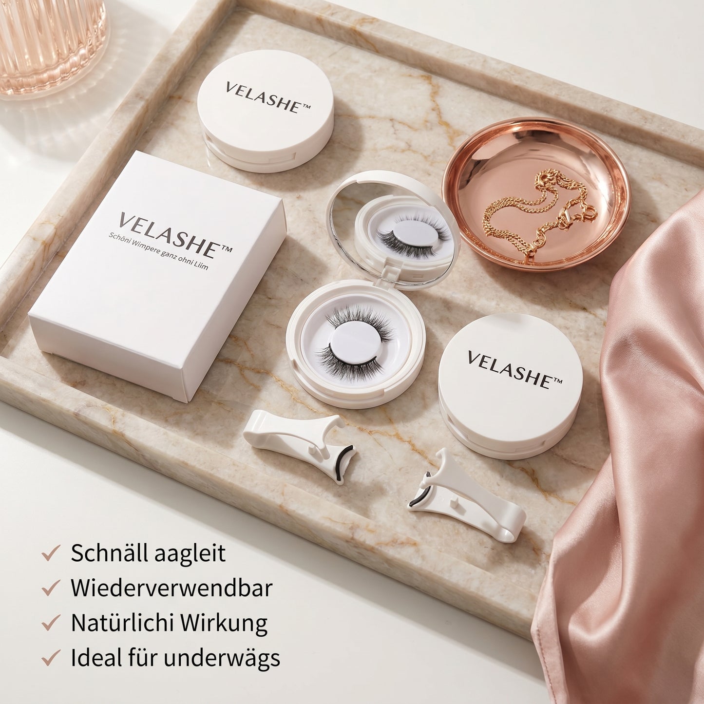 VELASHE™ - Magnetisches Wimpern-Set ohne Kleber