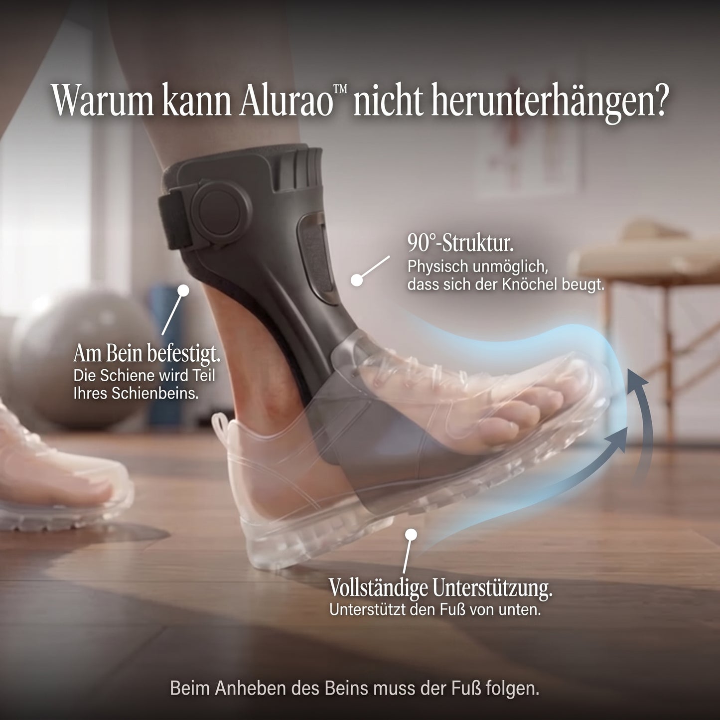Alurao™ - Fußheber-Orthese für sicheres Gehen
