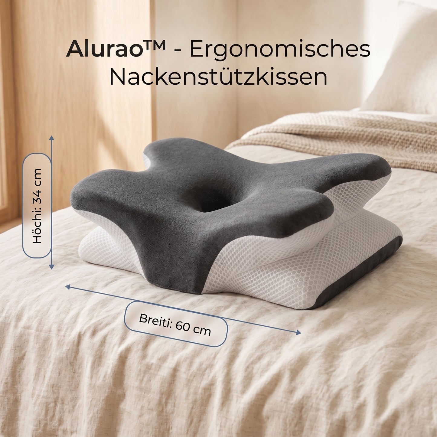 Alurao™ - Ergonomisches Nackenstützkissen