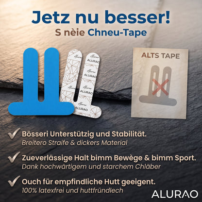 Alurao™ - Vorgeformtes Knie-Stütztape