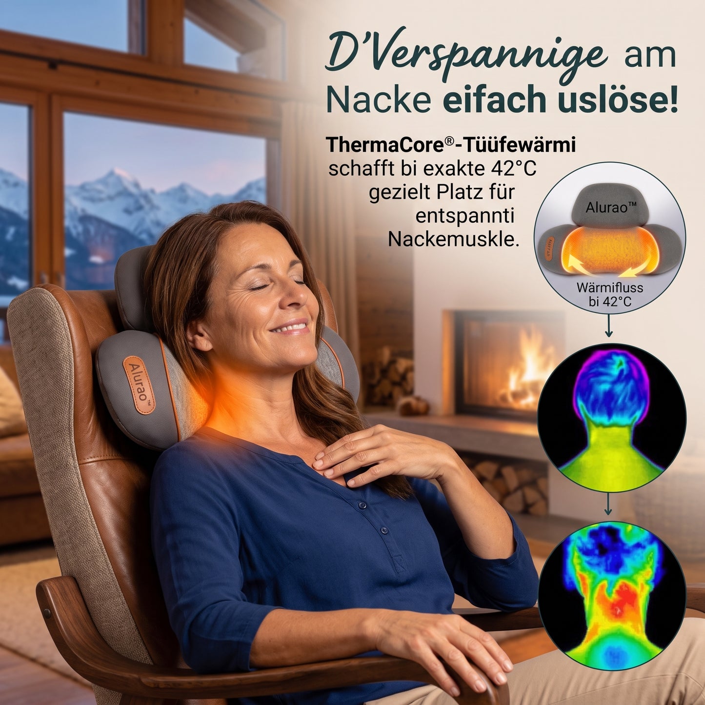 Alurao™ - 3-in-1 Nacken-Entspannungskissen