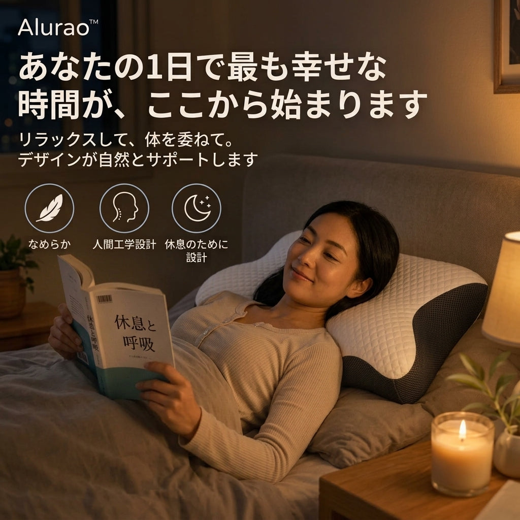 Alurao™ 人間工学設計のネックサポート枕