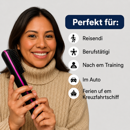 GLANZERA™ - Kabellose Glättungsbürste