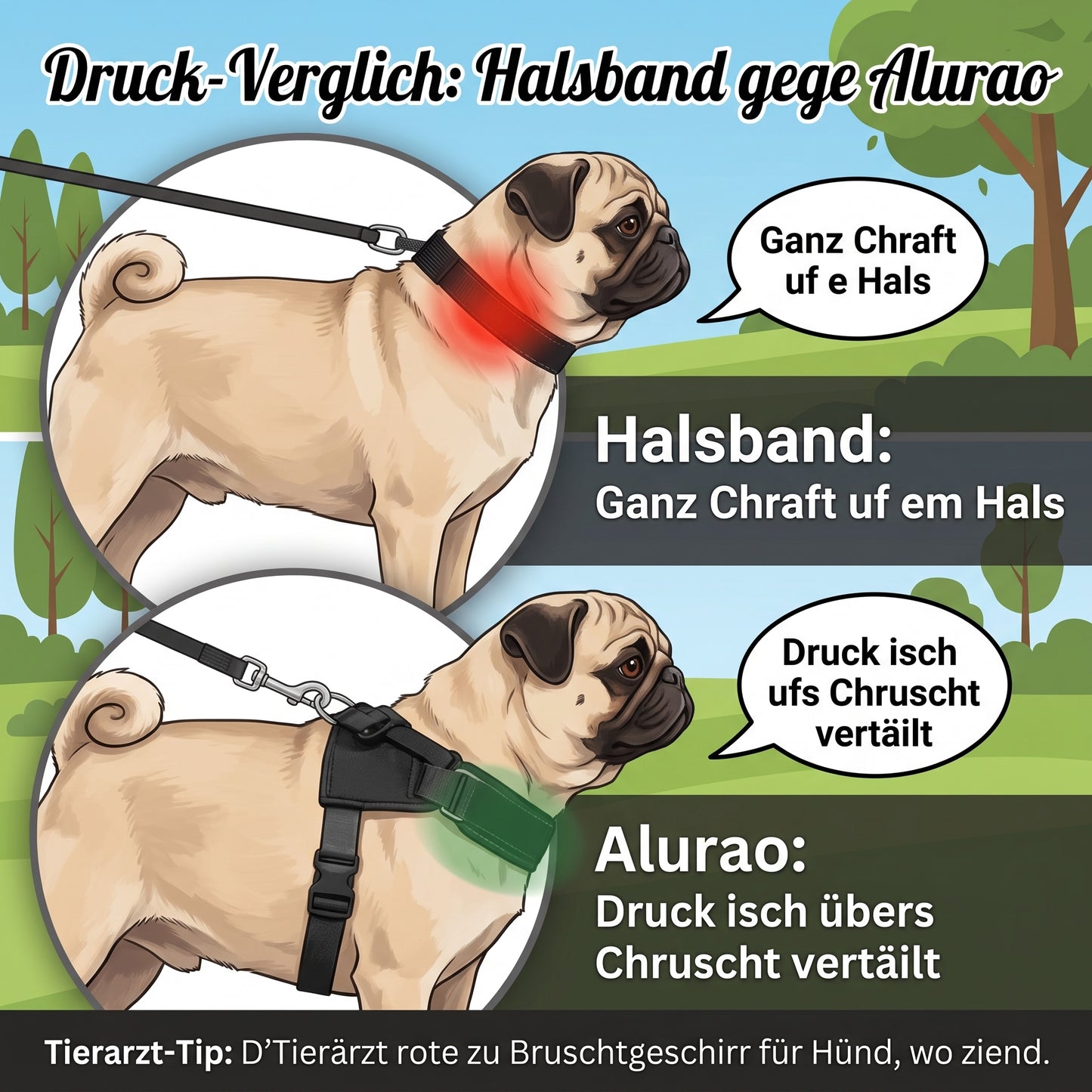 Alurao™ - Anti-Zug Hundegeschirr