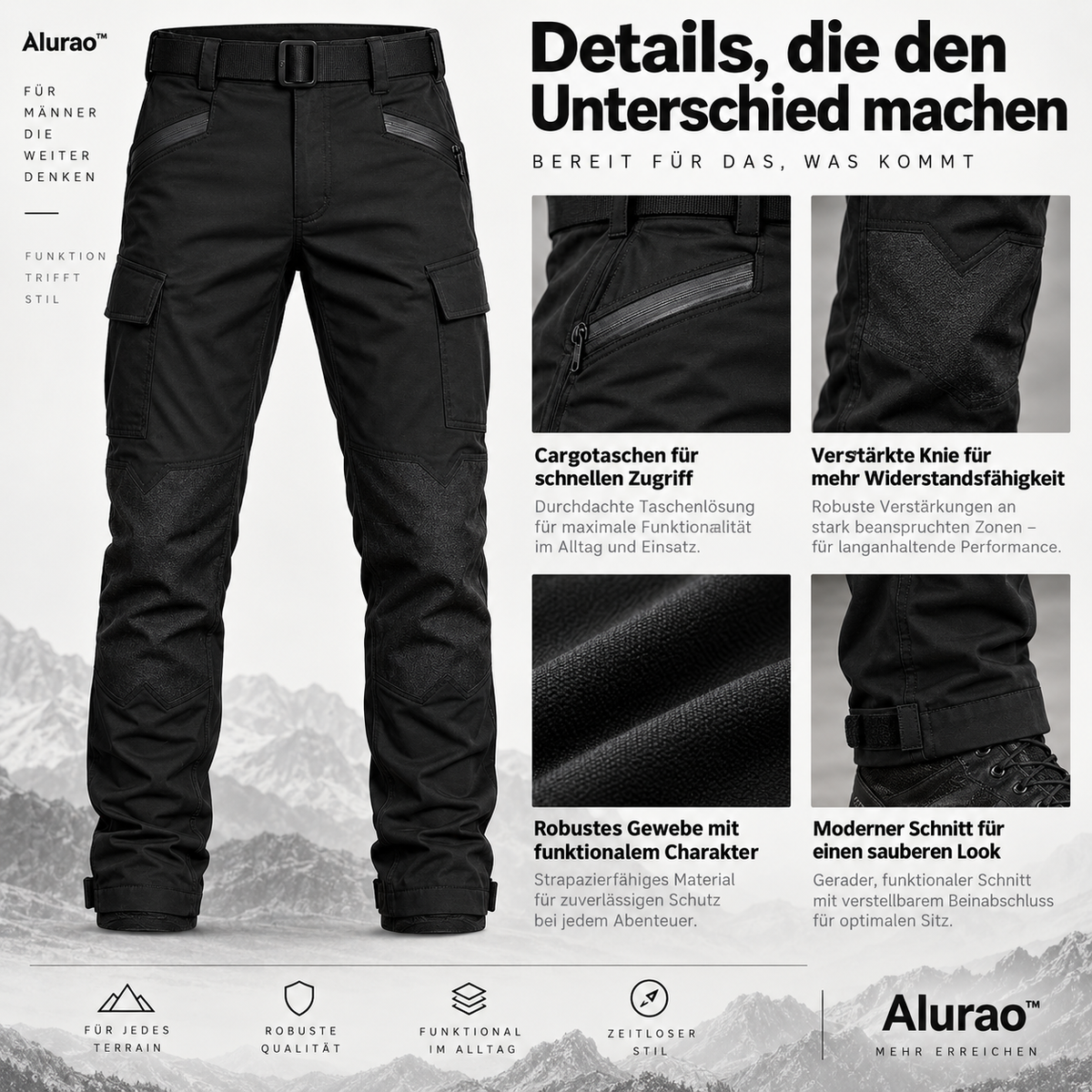 Alurao™ - Robuste Performance-Cargohose