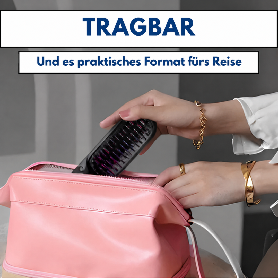 GLANZERA™ - Kabellose Glättungsbürste