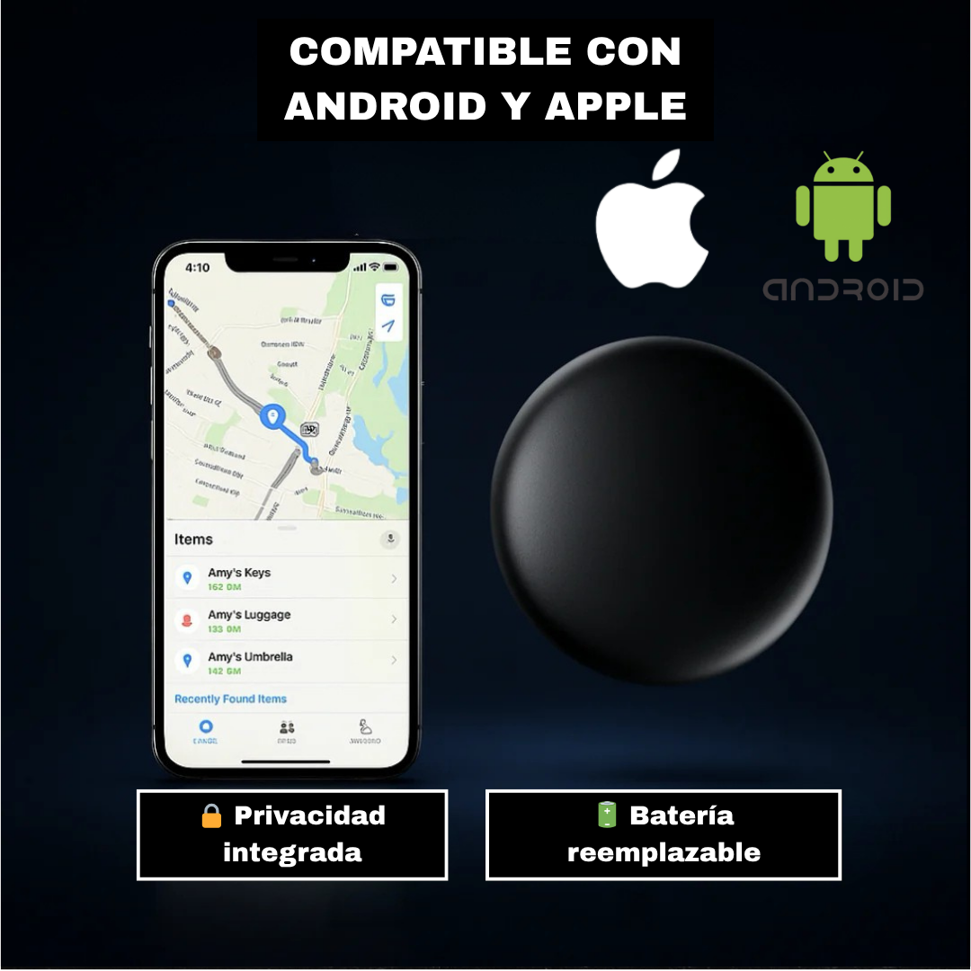Voranex de Alurao™ - Rastreador GPS preciso sin suscripción (Android/Apple)