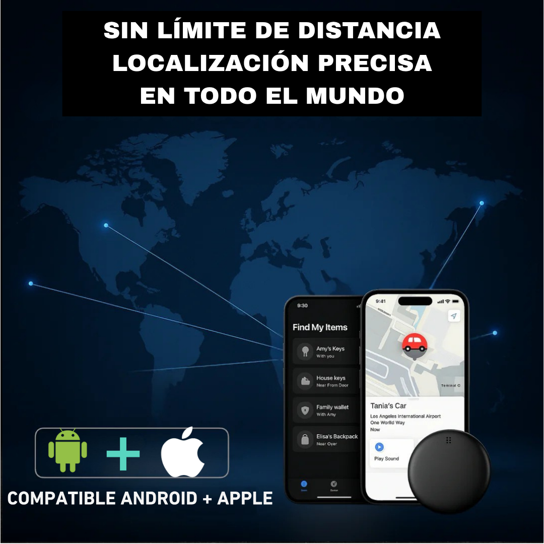Voranex de Alurao™ - Rastreador GPS preciso sin suscripción (Android/Apple)